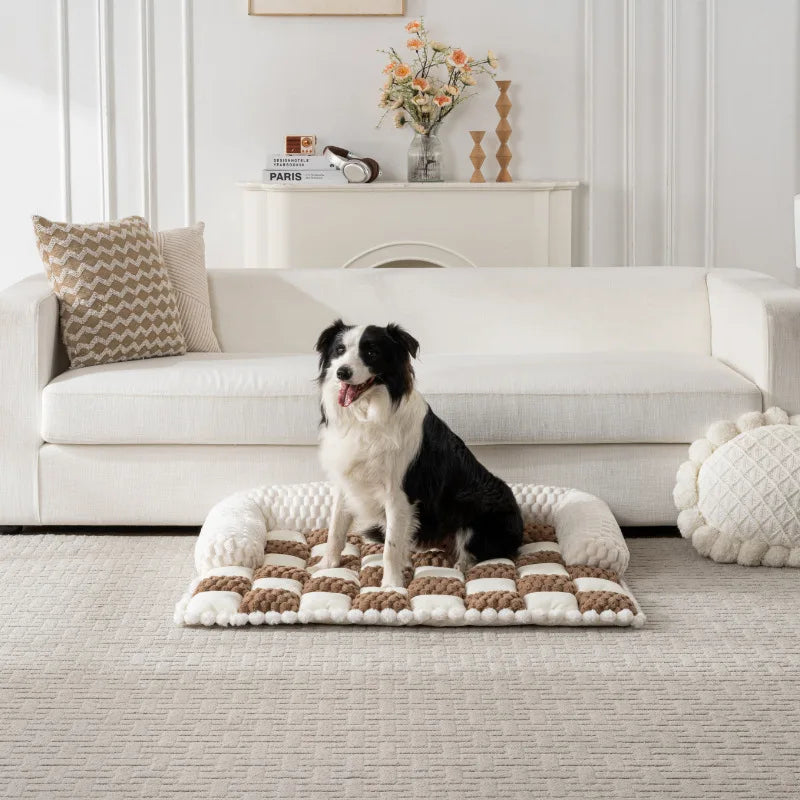 Cross-border Upgraded Chessboard Dog Sofa Bed Thickened Non-slip Pet