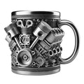 V8 Engine Stainless Steel Insulated Coffee Mug | Car Lover Gift