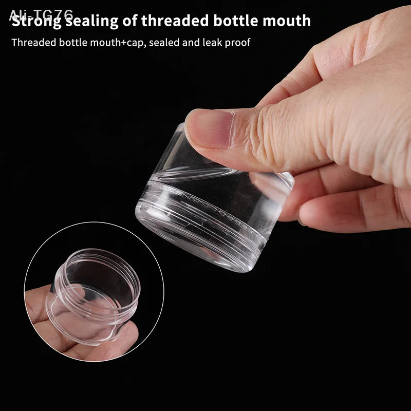 Empty Cosmetic Cream Jars Clear Plastic 3g–20g | 20–50 Pack