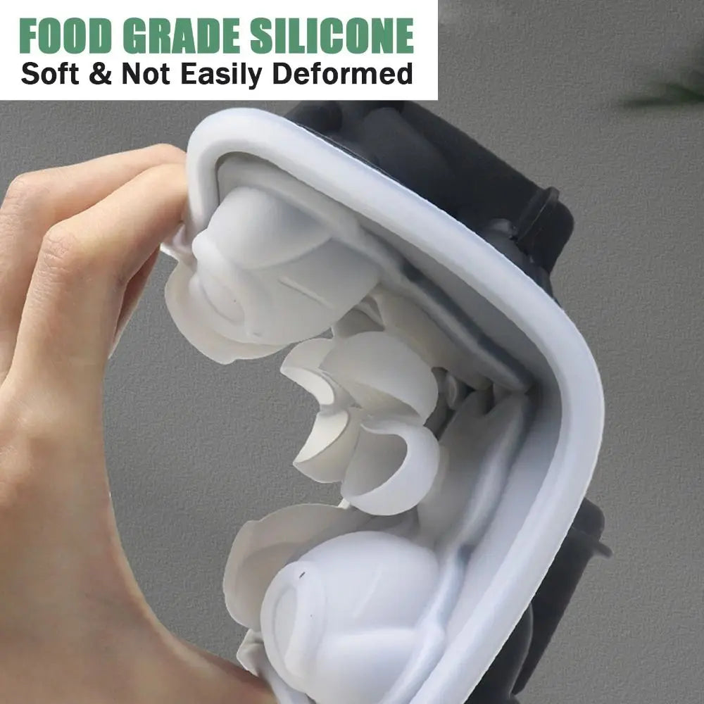 3D Cat Ice Cube Mold | BPA-Free Silicone, 4 Cavities