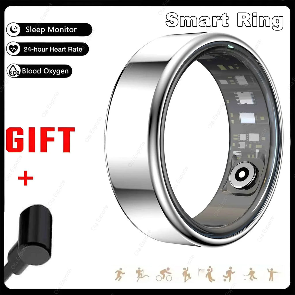 Smart Ring Charging Box Men Women Health Sleep Heart Rate Monitoring