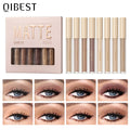 QIBEST 8-Color Matte Liquid Eyeshadow Set – Waterproof & Long-Lasting