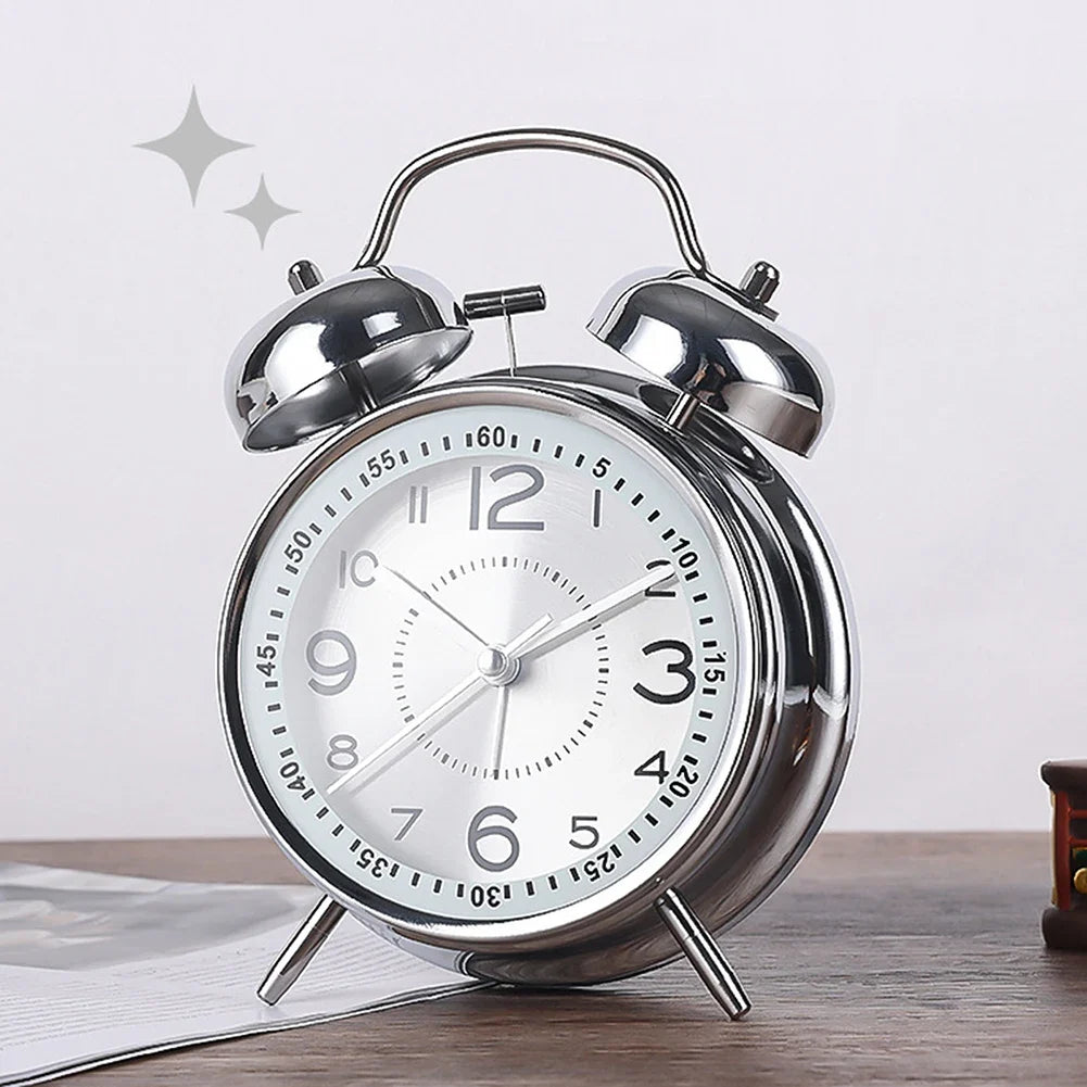 Twin-Bell Vintage Alarm Clock | Loud, Compact & Retro