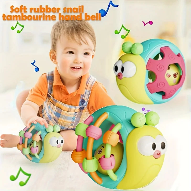 Dutora Baby Rattle Sensory Grip Toy for Newborns 0–12 Months