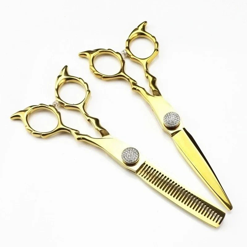 Professional 6" Hair Cutting & Thinning Shears Set | 9CR13 Steel