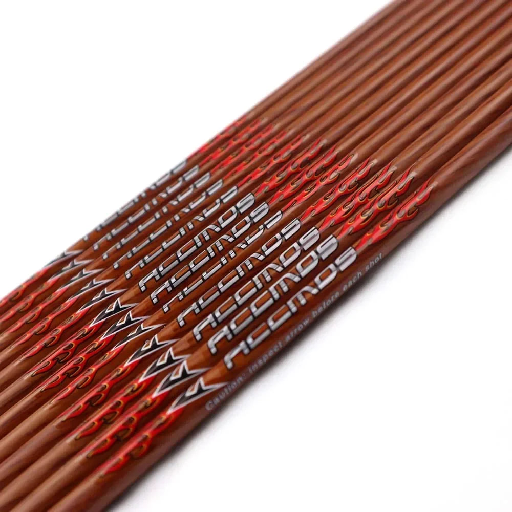 ID Wood Carbon Arrow Shaft Spine 400 450 500 600 700 Wooden Skin