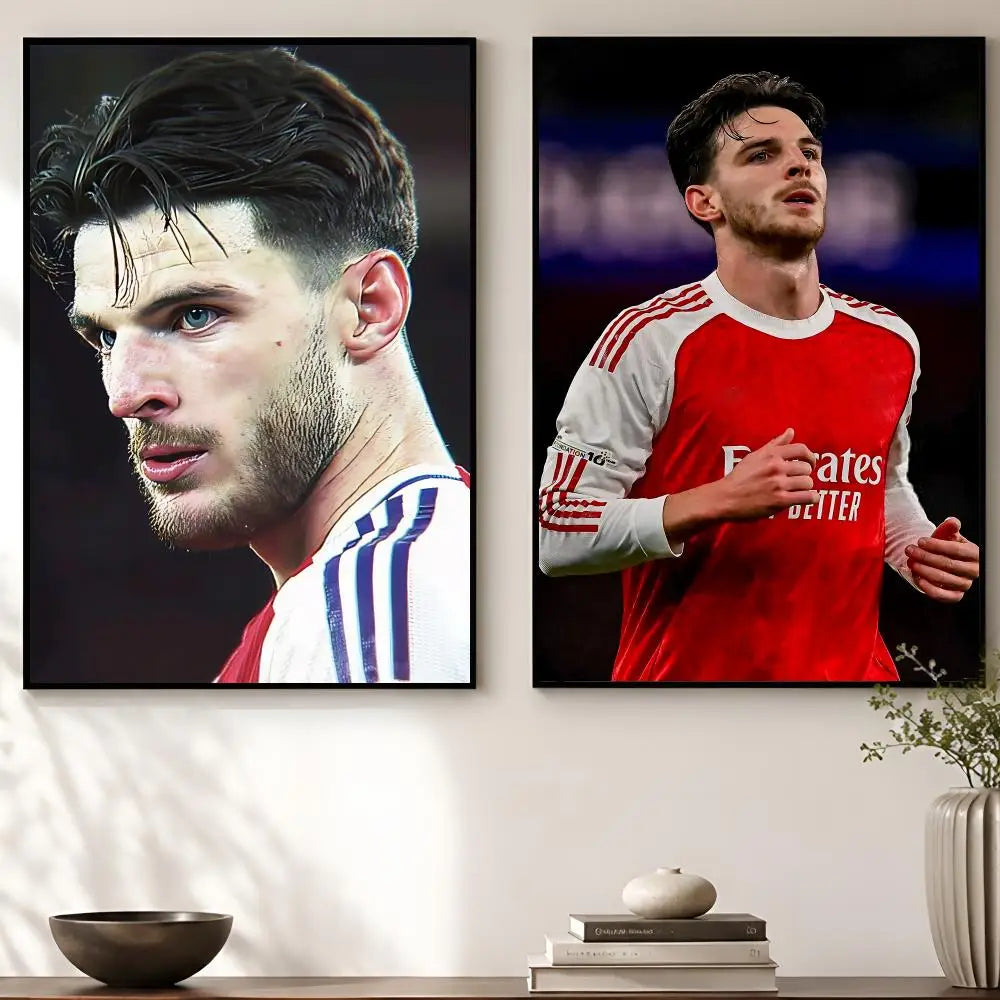 Declan Rice Football Poster – HD Self-Adhesive Wall Art