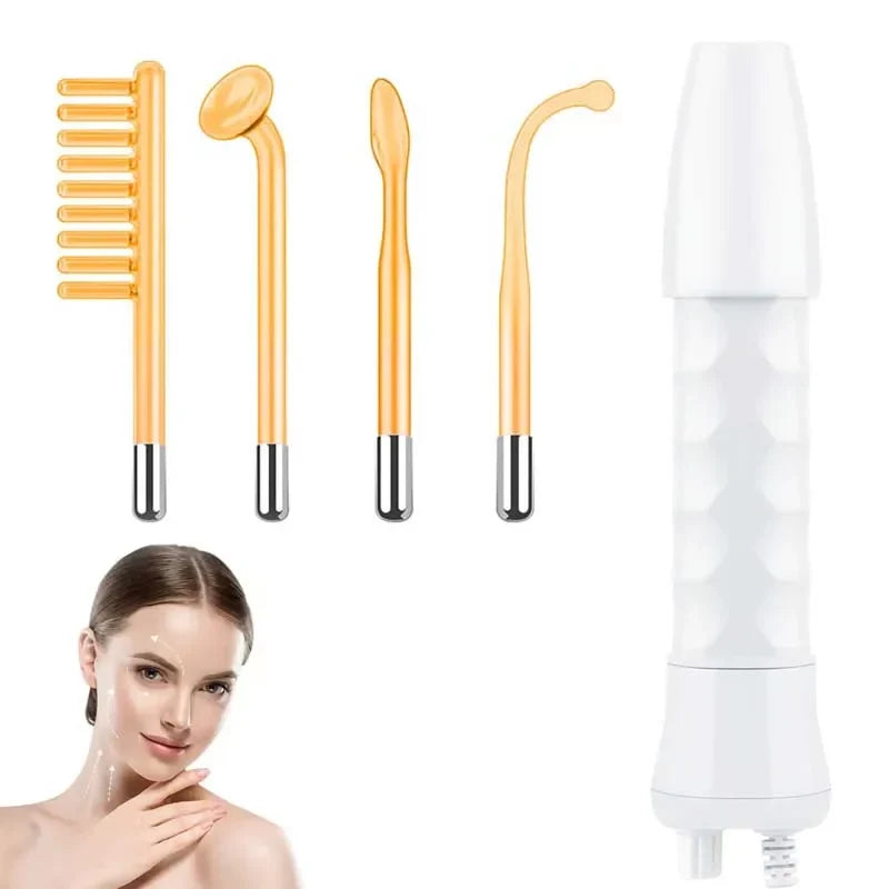 5-in-1 Portable High Frequency Facial Wand Set | 4 Electrodes