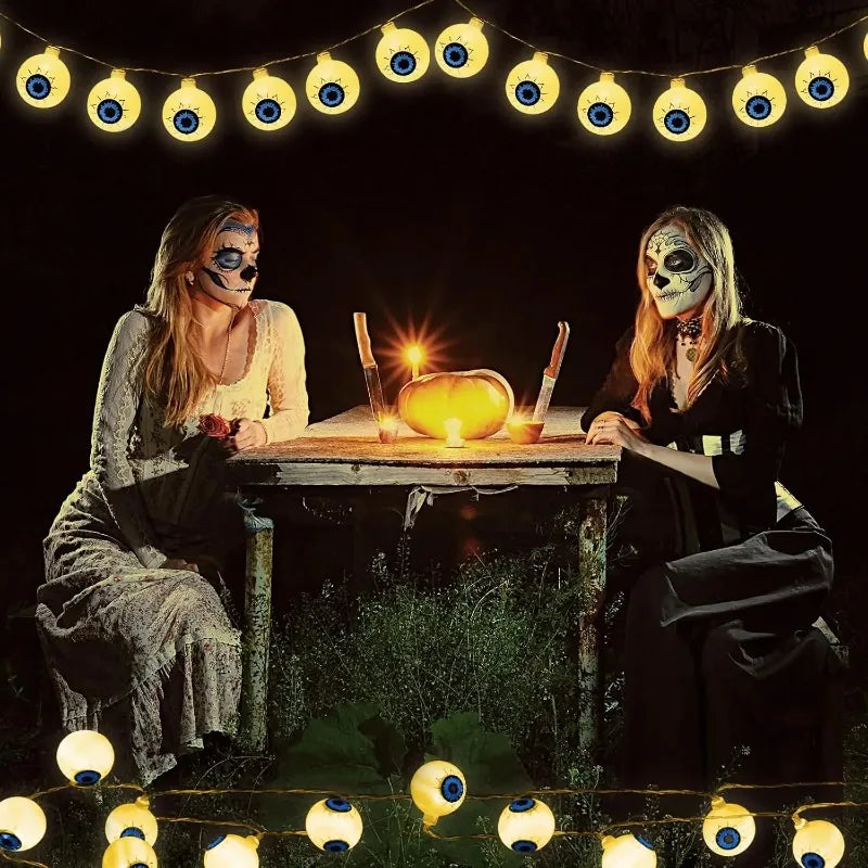 Halloween LED Pumpkin & Bat String Lights | Party Decor