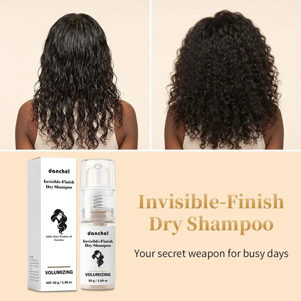 Danchel Dry Shampoo Powder – Rice Protein Oil-Absorbing & Volumizing