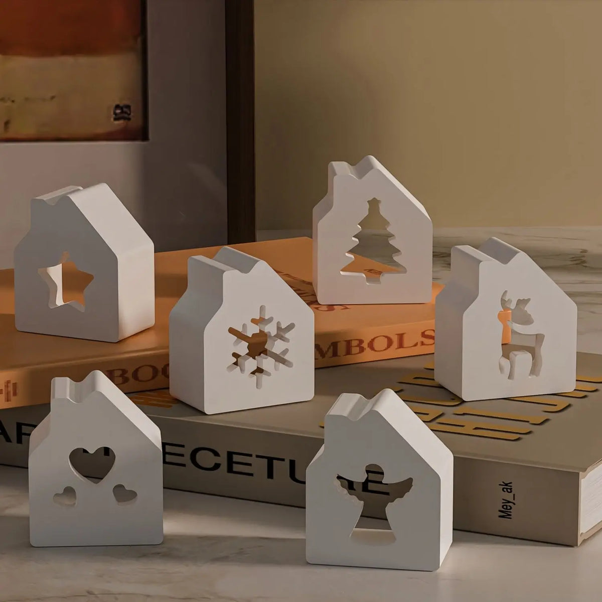 6-Cavity Mold Diy Craft Silicone Temperature Resistant Candle Holder