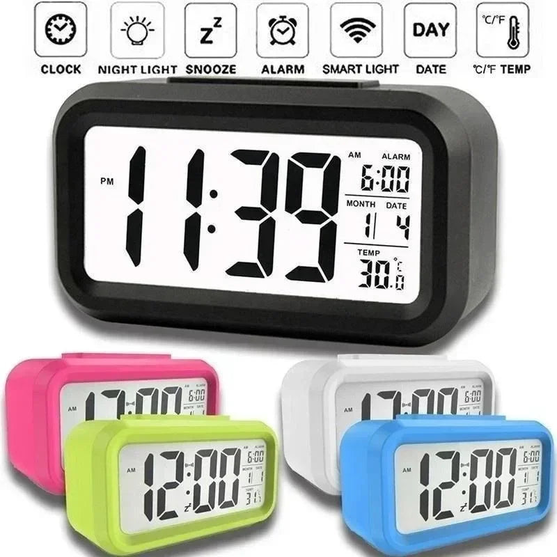 LED Digital Alarm Clock | Calendar, Temperature & Backlight