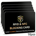 10-Pack RFID Blocking Cards – NFC Wallet & Passport Shield