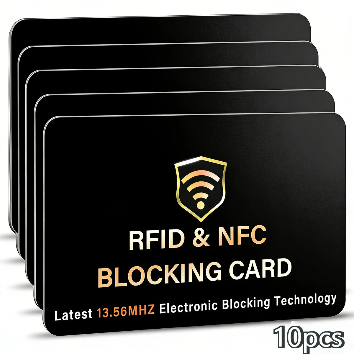 10-Pack RFID Blocking Cards – NFC Wallet & Passport Shield