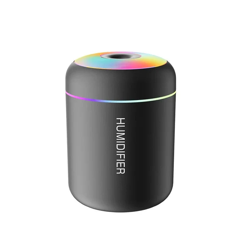 HOMEFISH Mini USB Cool Mist Humidifier & Aroma Diffuser LED