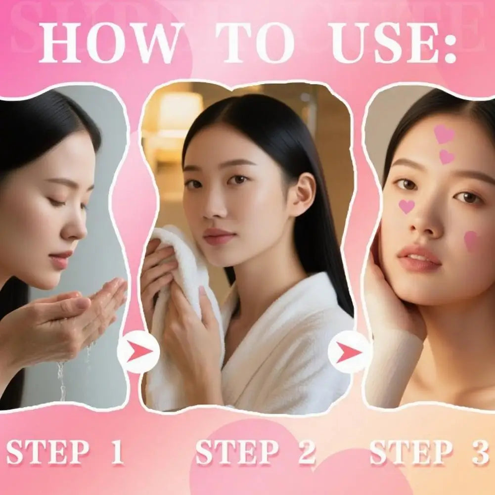 1080-Pc Heart-Shaped Hydrocolloid Pimple Patches for Teens