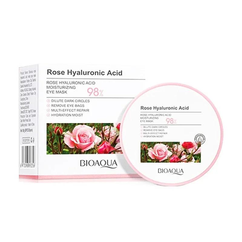 Bioaqua Rose Hyaluronic Acid Eye Mask – 60 Patches