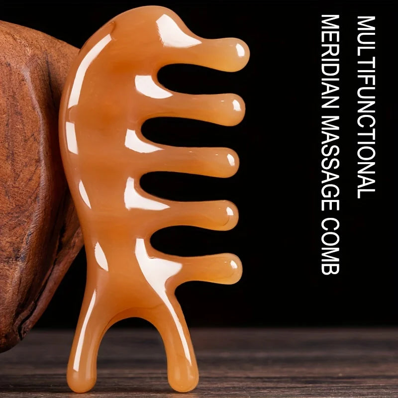 Resin Scalp Massage Comb – Meridian Hair Brush for Relaxation