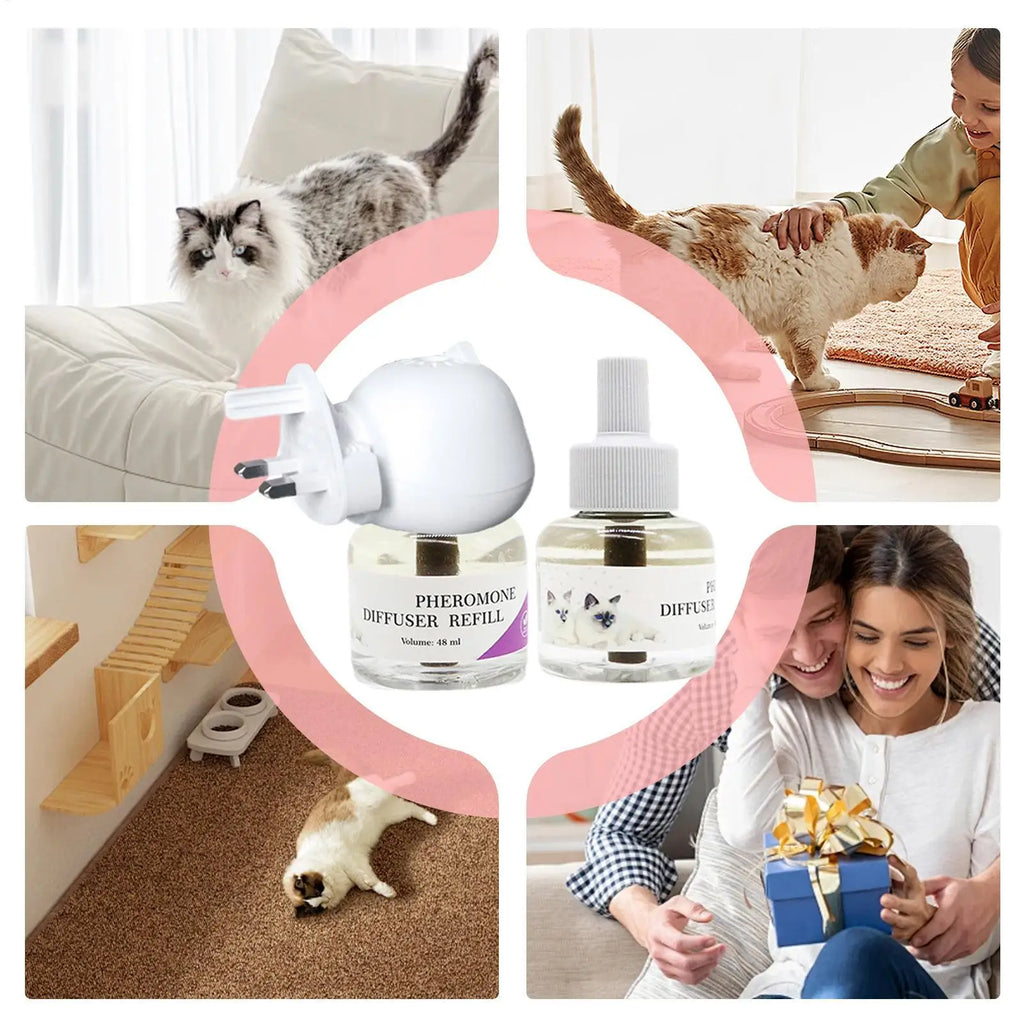 Cat Calming Pheromone Diffuser – Plug-In Kit for Indoor Cats