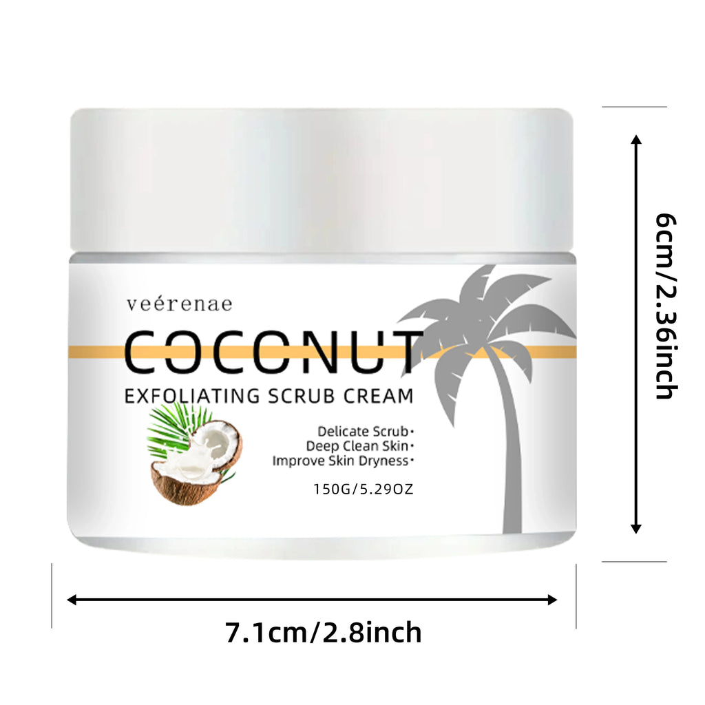 Coconut Walnut Exfoliating Scrub Cream – All Skin Types