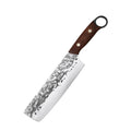 Forged Nakiri Cleaver Knife – Stainless Steel & Wenge Wood