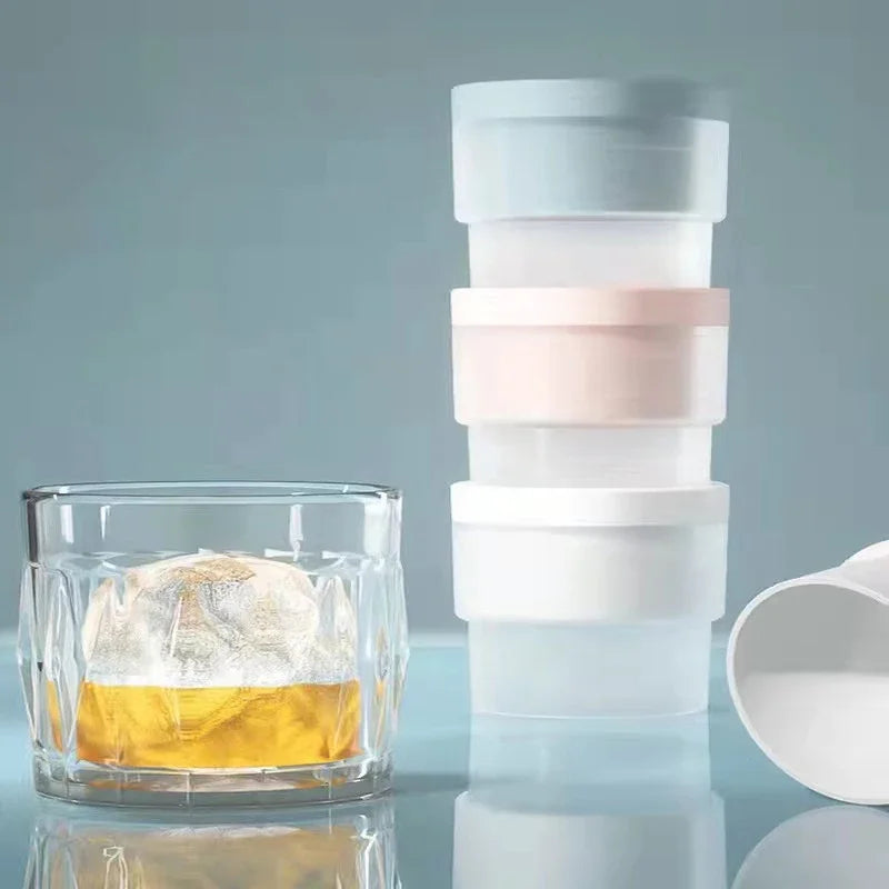 Silicone Ice Ball Mold – Large Sphere Ice Cube Tray for Bar & Home
