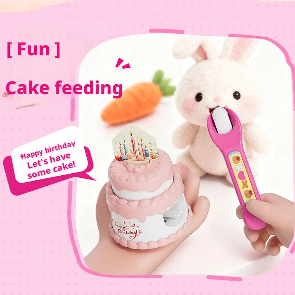 Rabbit Bento Food Feeding Toy Pudding Toys Early Education Playing