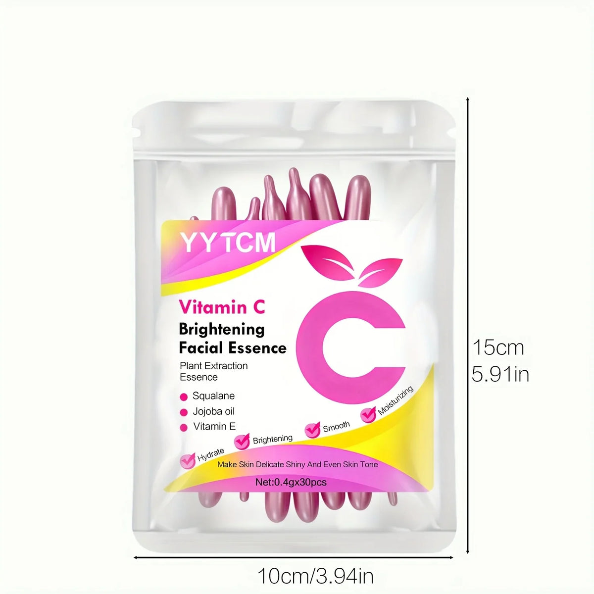Vitamin C Brightening Capsule Essence – Squalane & Jojoba 30ct