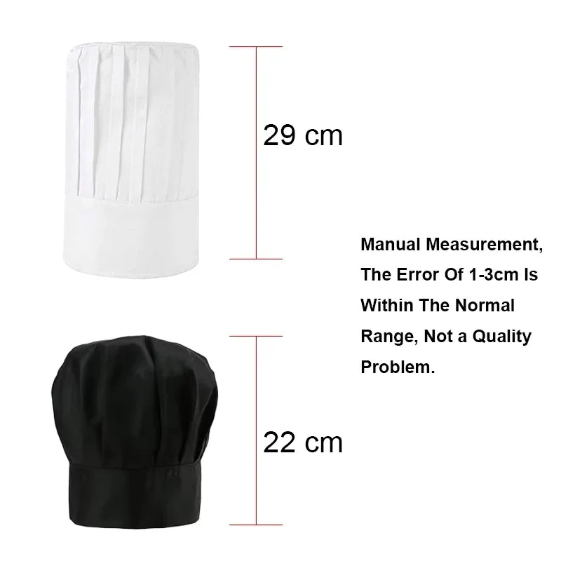 High22 Cook Cap White Chef Hat Waiter Waitress Kitchen Work Hotel