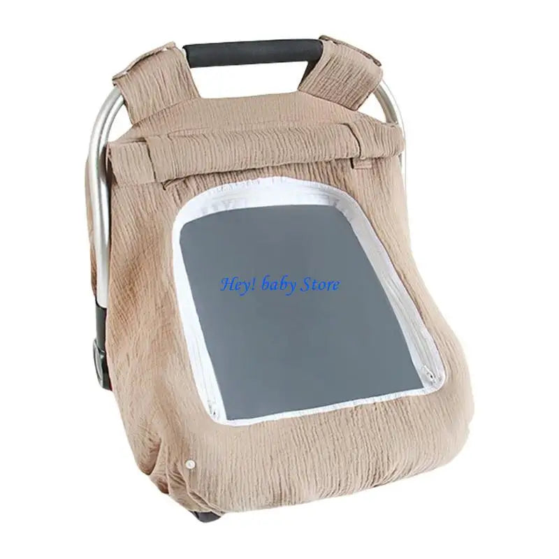 Infant Car Seat Canopy | Breathable Cotton Sunshade Cover