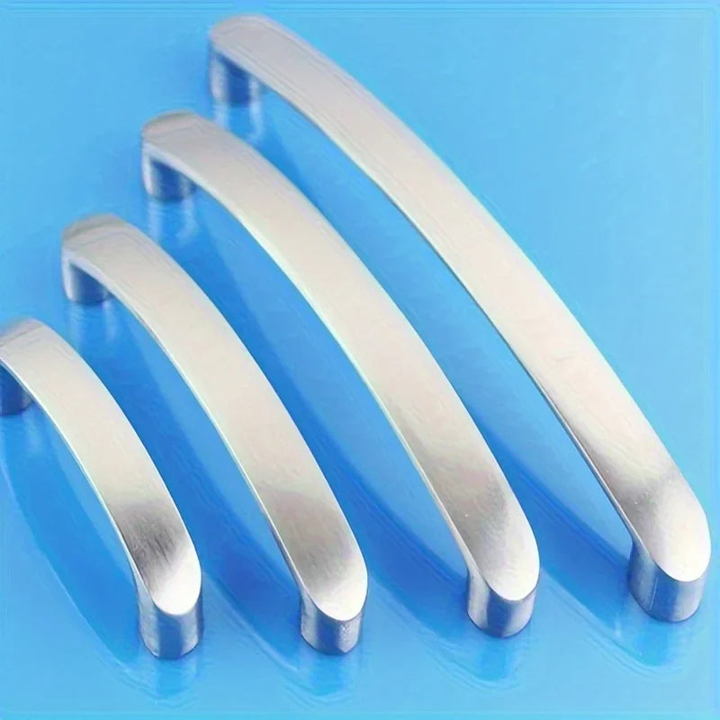 3-Pack Brushed Aluminum Cabinet & Drawer Handles – 96mm