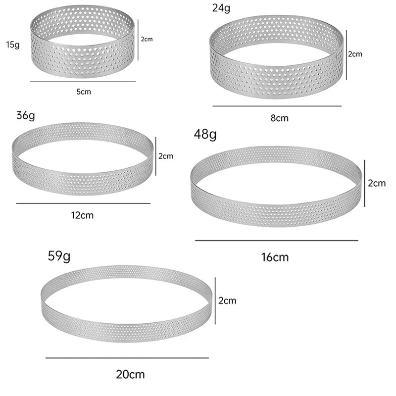 Stainless Steel Cake Ring Mold | Food-Grade Baking Ring