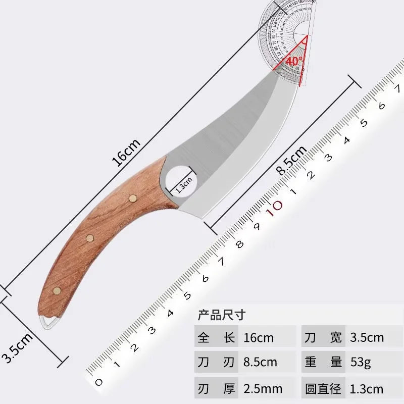 COOKCRAZE Stainless Steel Boning Knife – Rosewood Handle 16cm