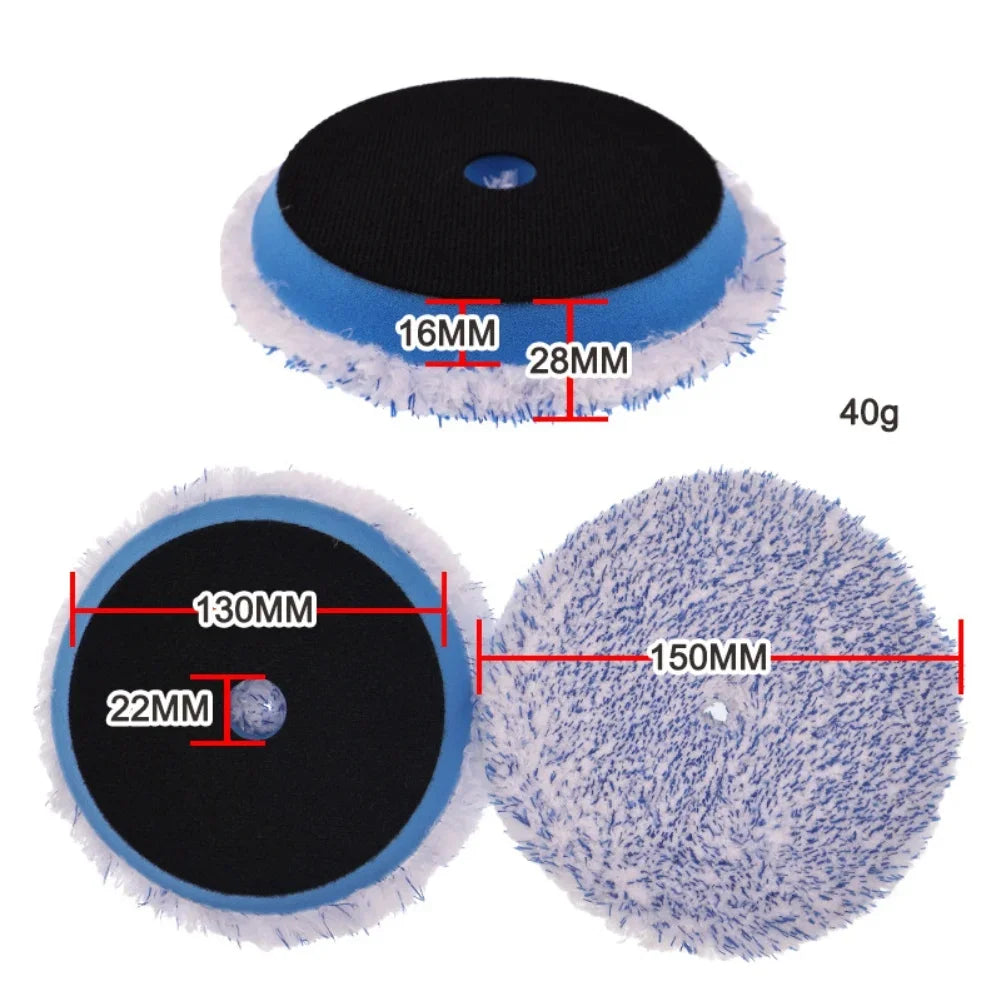 5-Inch Microfiber Car Polishing & Buffing Pad | Waxing Tool