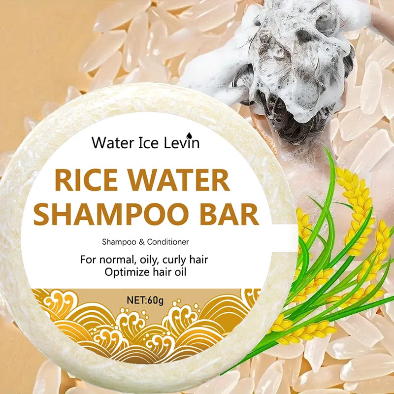 Organic Rice Water Shampoo Soap Bar – Nourishing Hair Care 60g