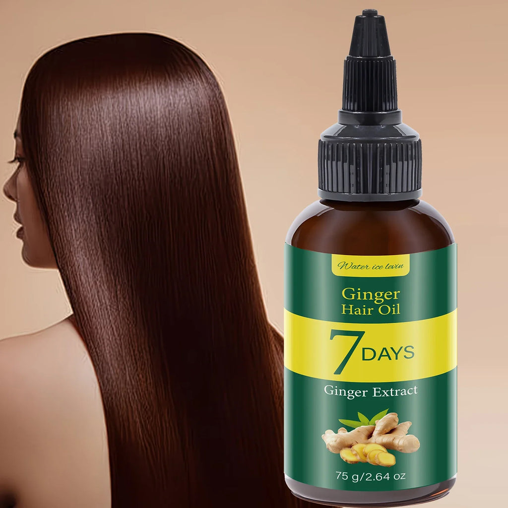Ginger Hair Oil with Biotin & Keratin – 7-Day Smooth Hair