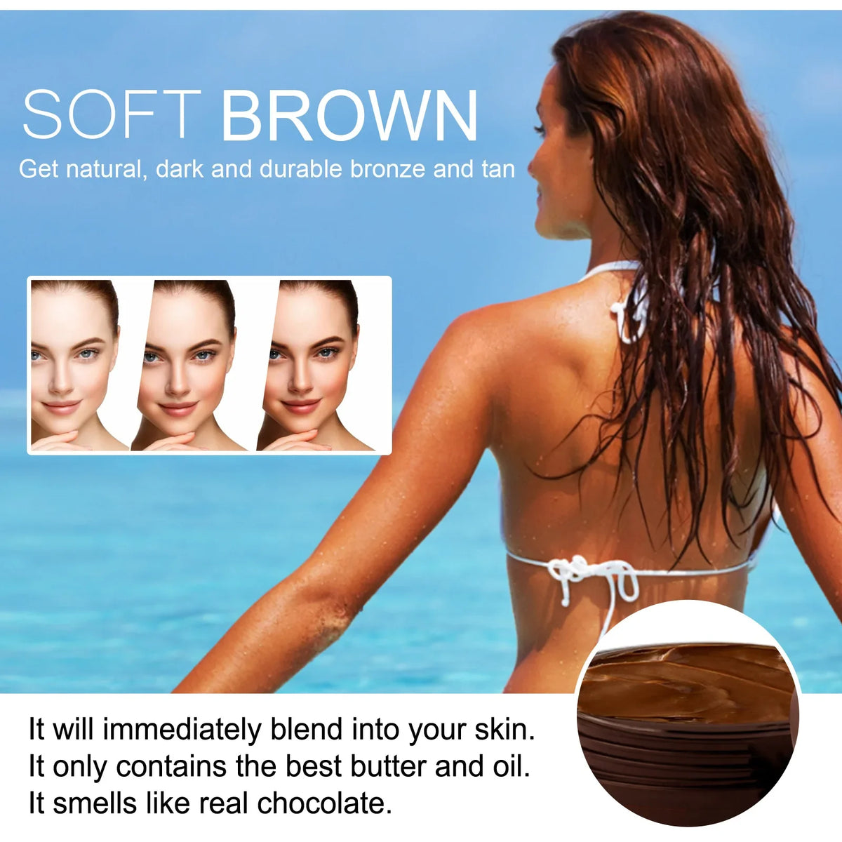 Self-Tanning Cream – UV Protection, Bronzer & Sunless Tan Body Lotion