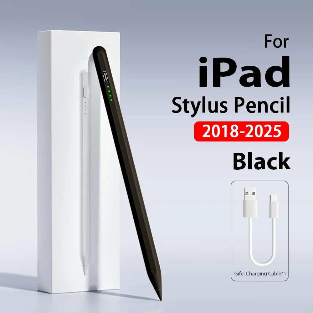 iPad Stylus Pen – Palm Rejection, Power Display, Type-C