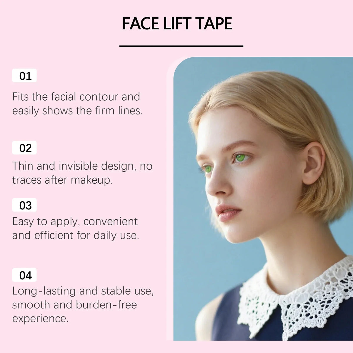 Hyaluronic Acid Facial Lifting Patches 120pcs | Face Tape