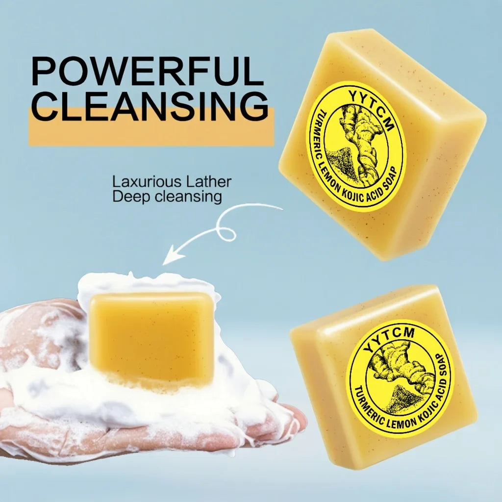 Turmeric Lemon Kojic Acid Exfoliating Scrub Soap 65g
