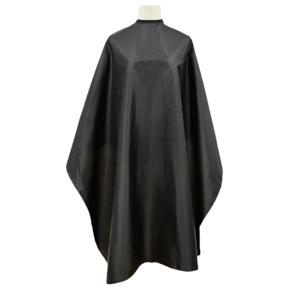 Anti-Static Salon Haircut Cape | Button Collar Hairdressing Gown