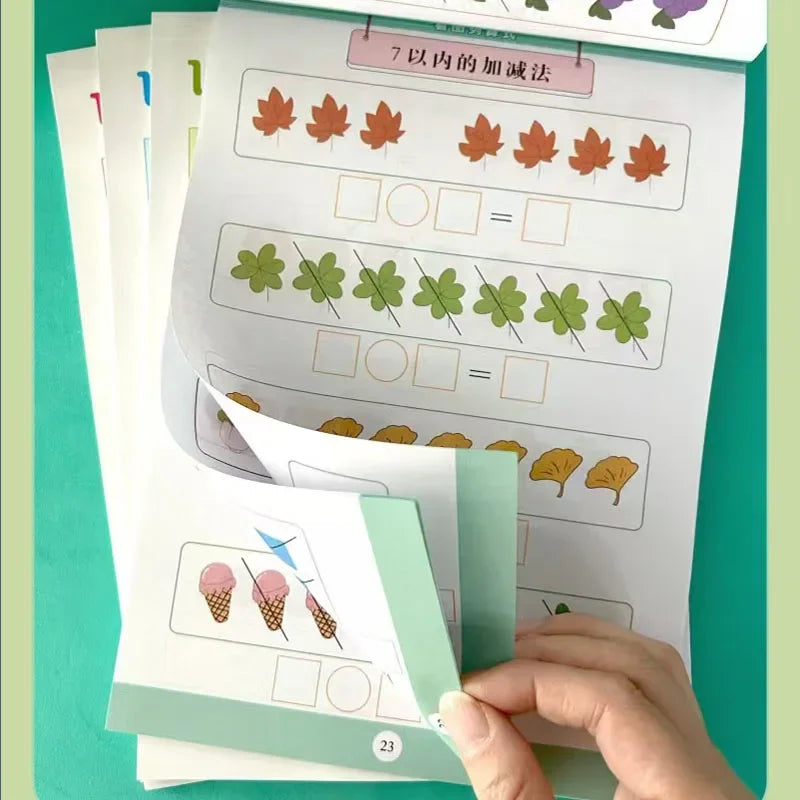 64 Pages Children Addition Subtraction Book Learning Mathematics