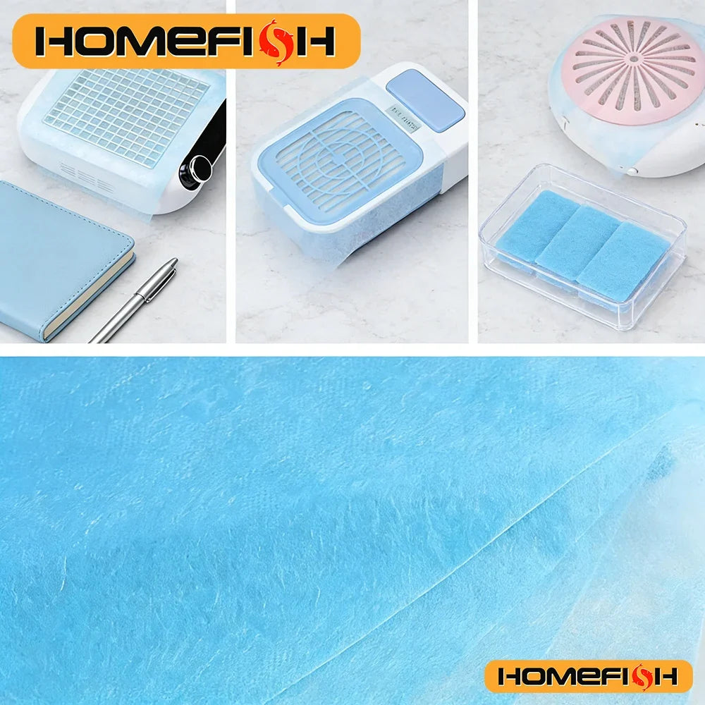 100Pcs Nail Dust Collector Filter Papers | Manicure Replacement