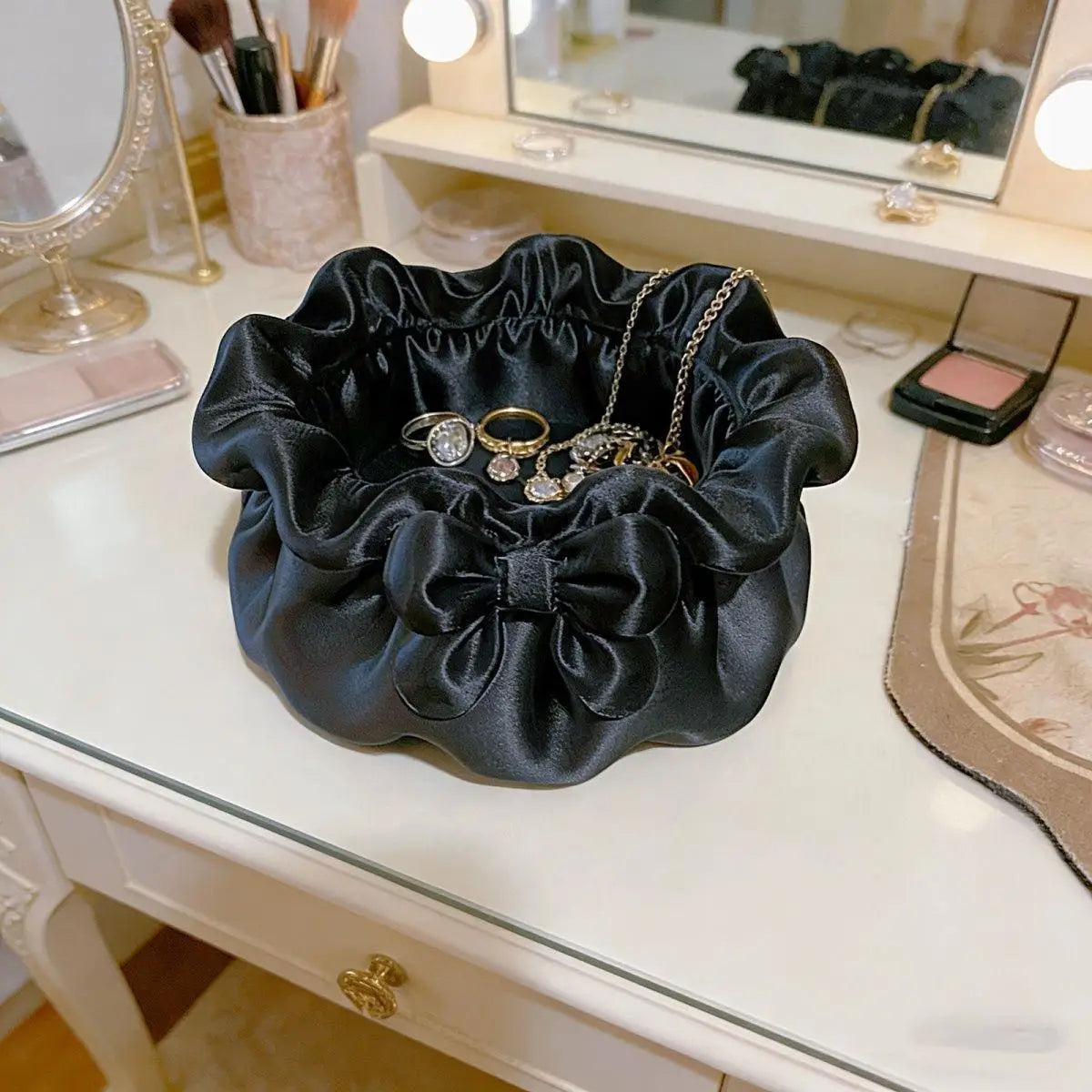 Bow-shaped 3D Printing Storage Tray INS Lolita-style Princess Dress