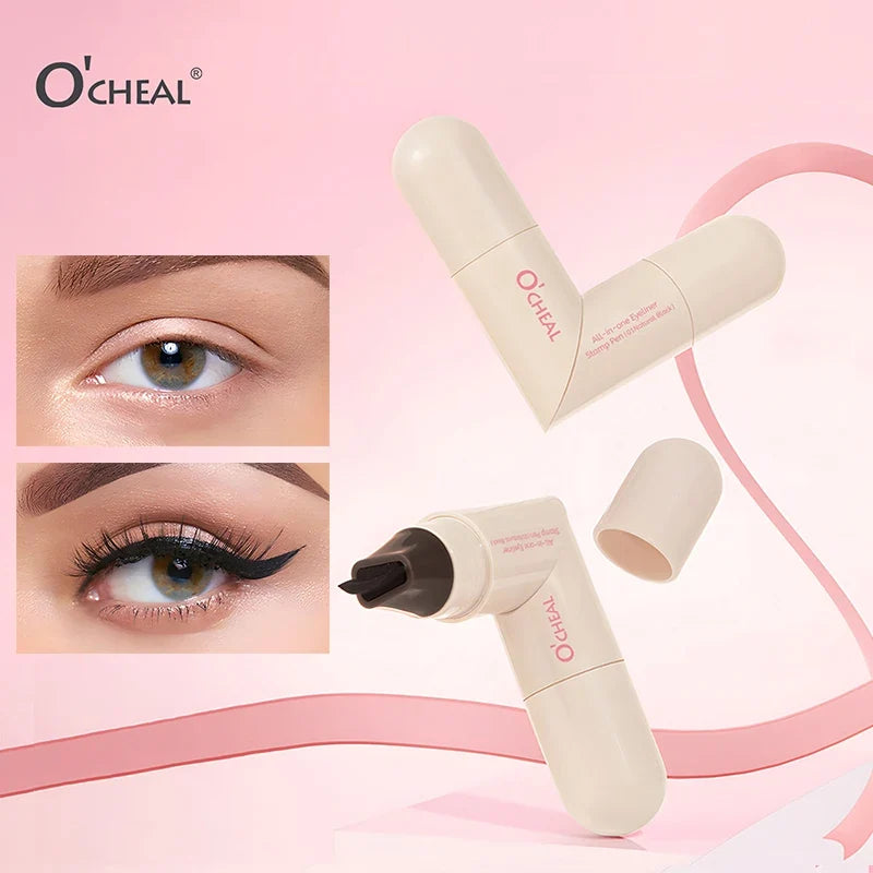 O'CHEAL Stamp Eyeliner Pen – Waterproof Double-Ended Wing Liner