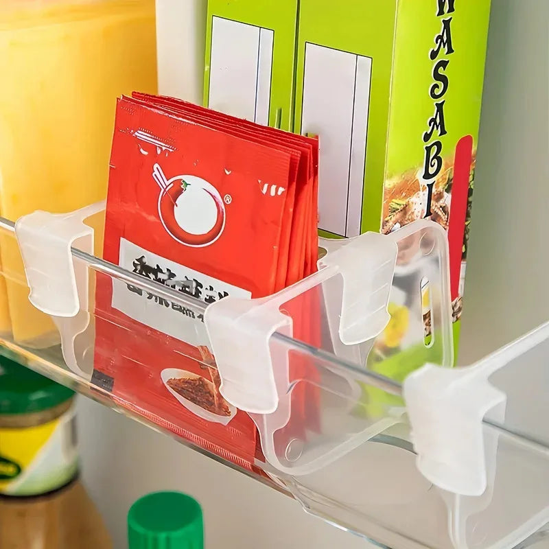 Clear Adjustable Fridge Organizer Dividers – Set of 8/16/24