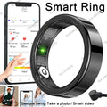 R09 Smart Ring Men Women Charging Case Heart Rate Blood Oxygen Skin