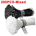 Reusable Nylon Cable Ties Self-Locking Zip Ties 100–500 Pcs