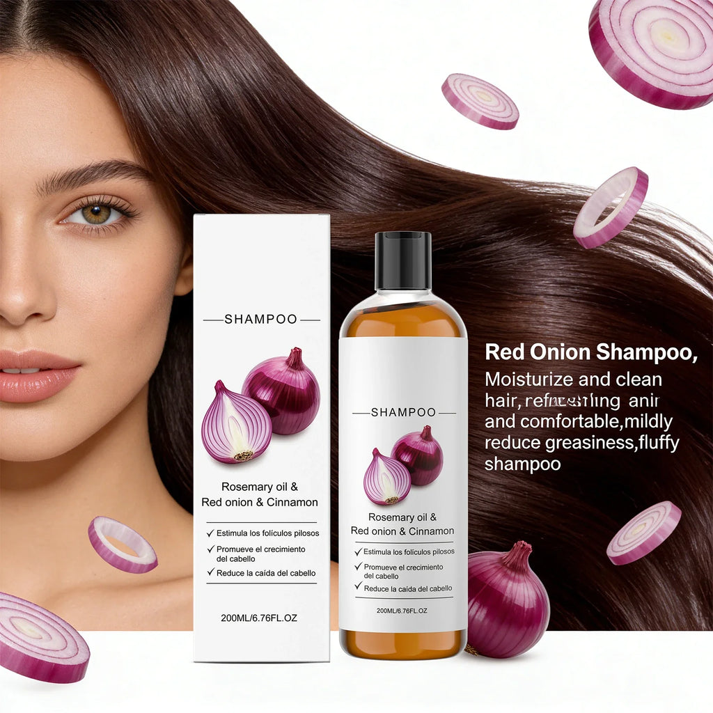 Rosemary Oil Red Onion Shampoo Anti Hair Loss Care Gentle Cleansing