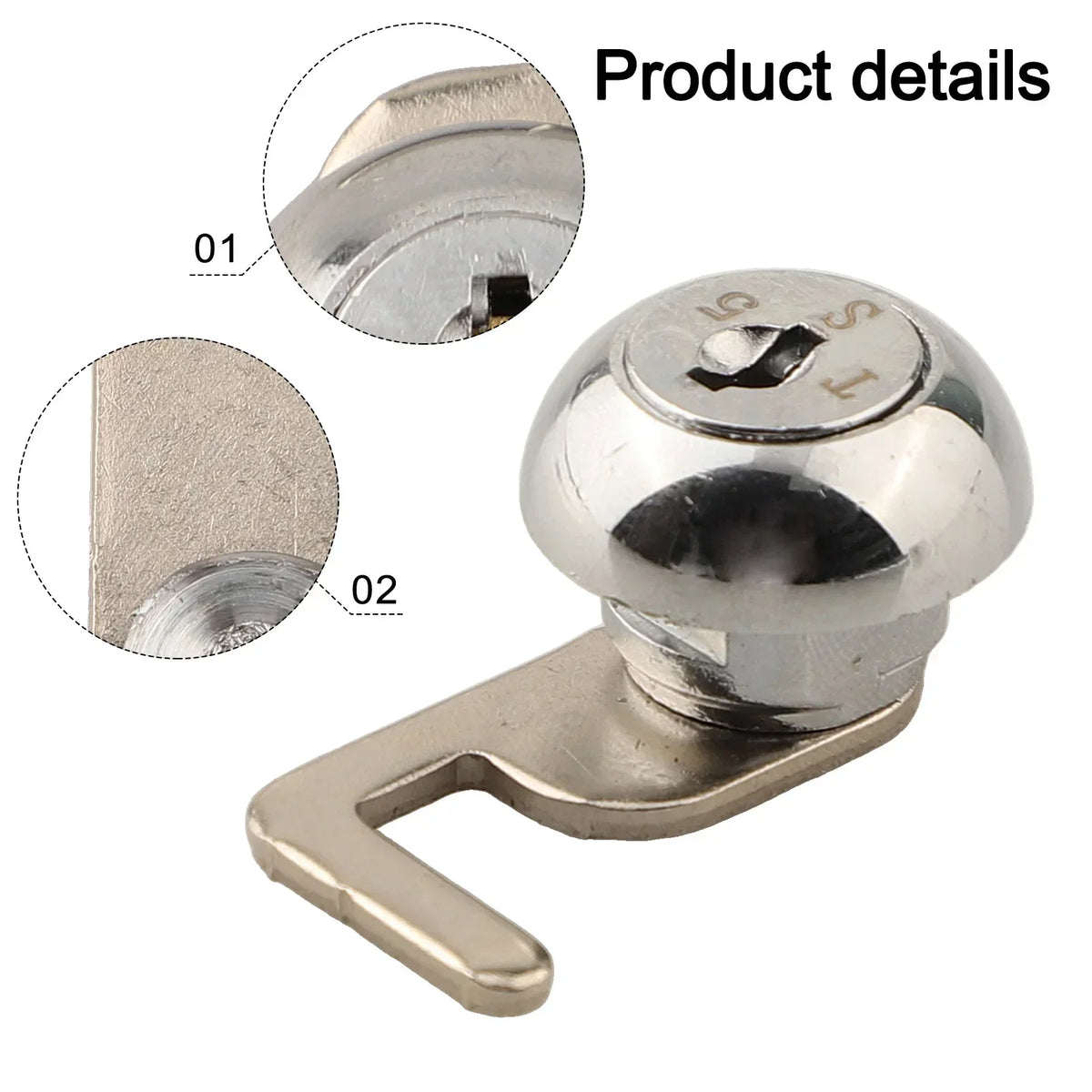Zinc Alloy Cam Lock 32mm – Cabinet, Drawer & Flight Box